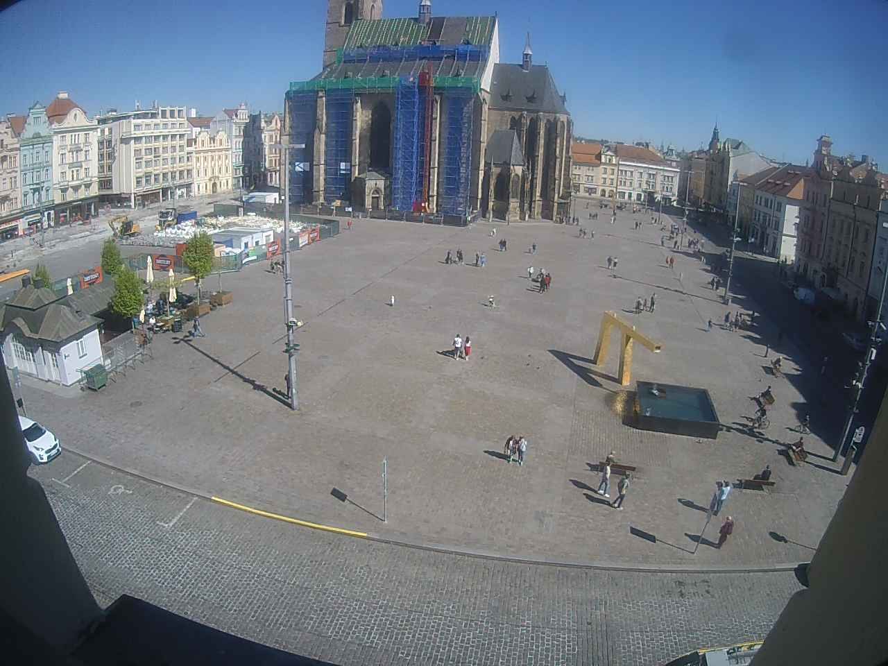 Archiv Foto Webcam Platz der Republik in Pilsen (Plzen)