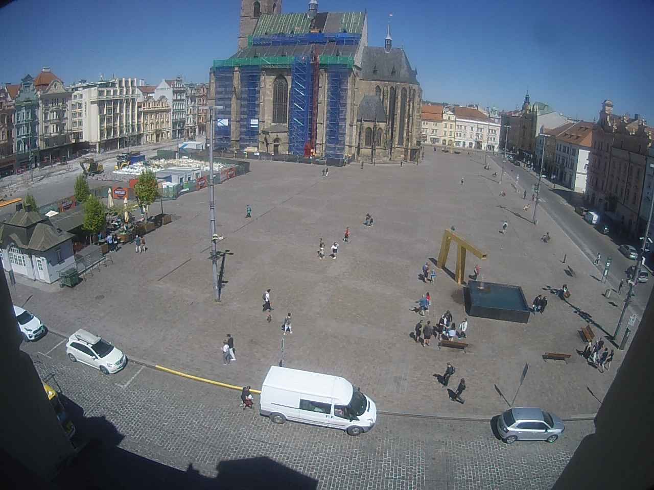 Archiv Foto Webcam Platz der Republik in Pilsen (Plzen)
