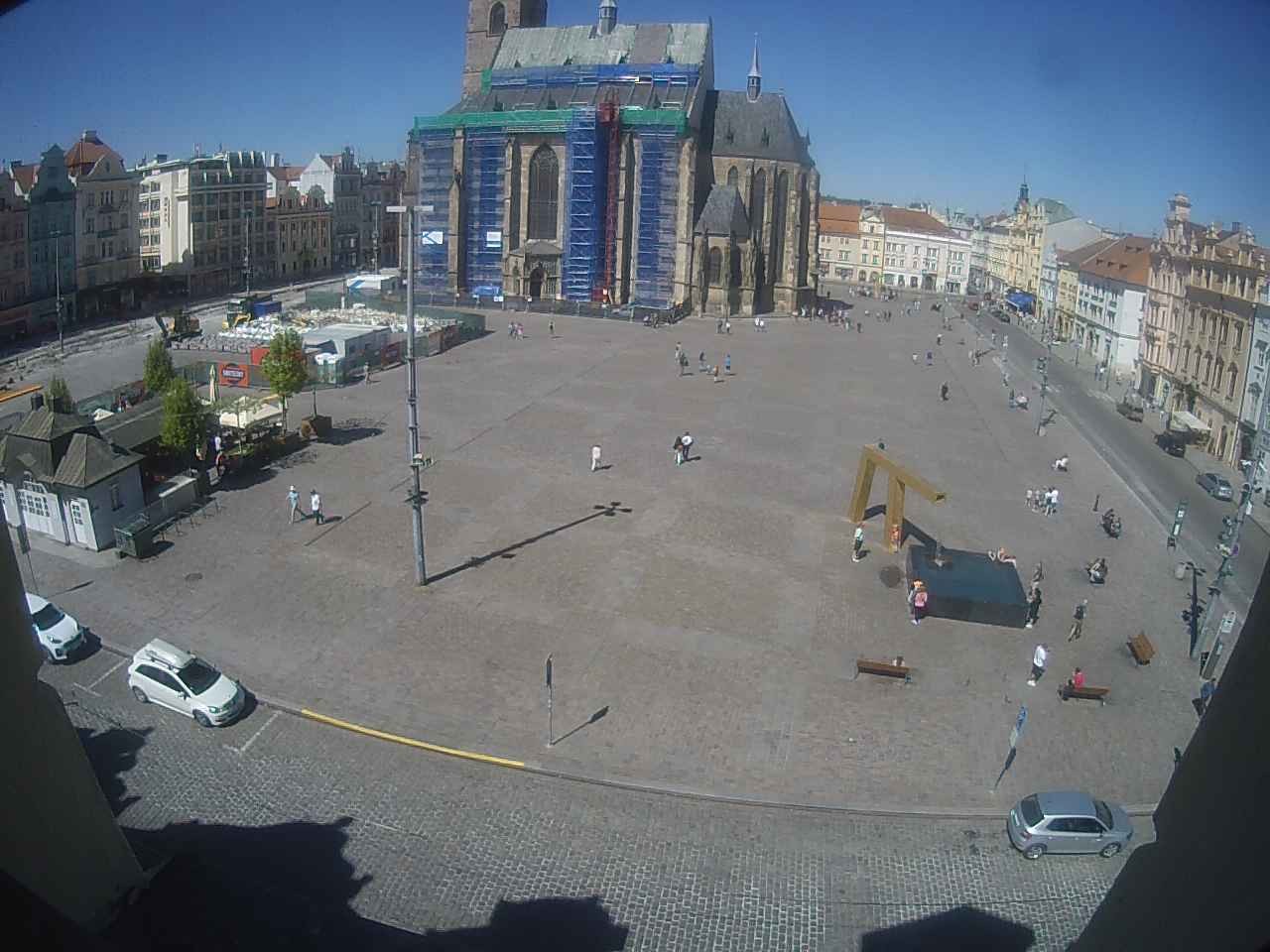 Archiv Foto Webcam Platz der Republik in Pilsen (Plzen)