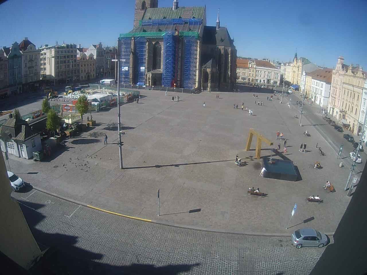 Archiv Foto Webcam Platz der Republik in Pilsen (Plzen)