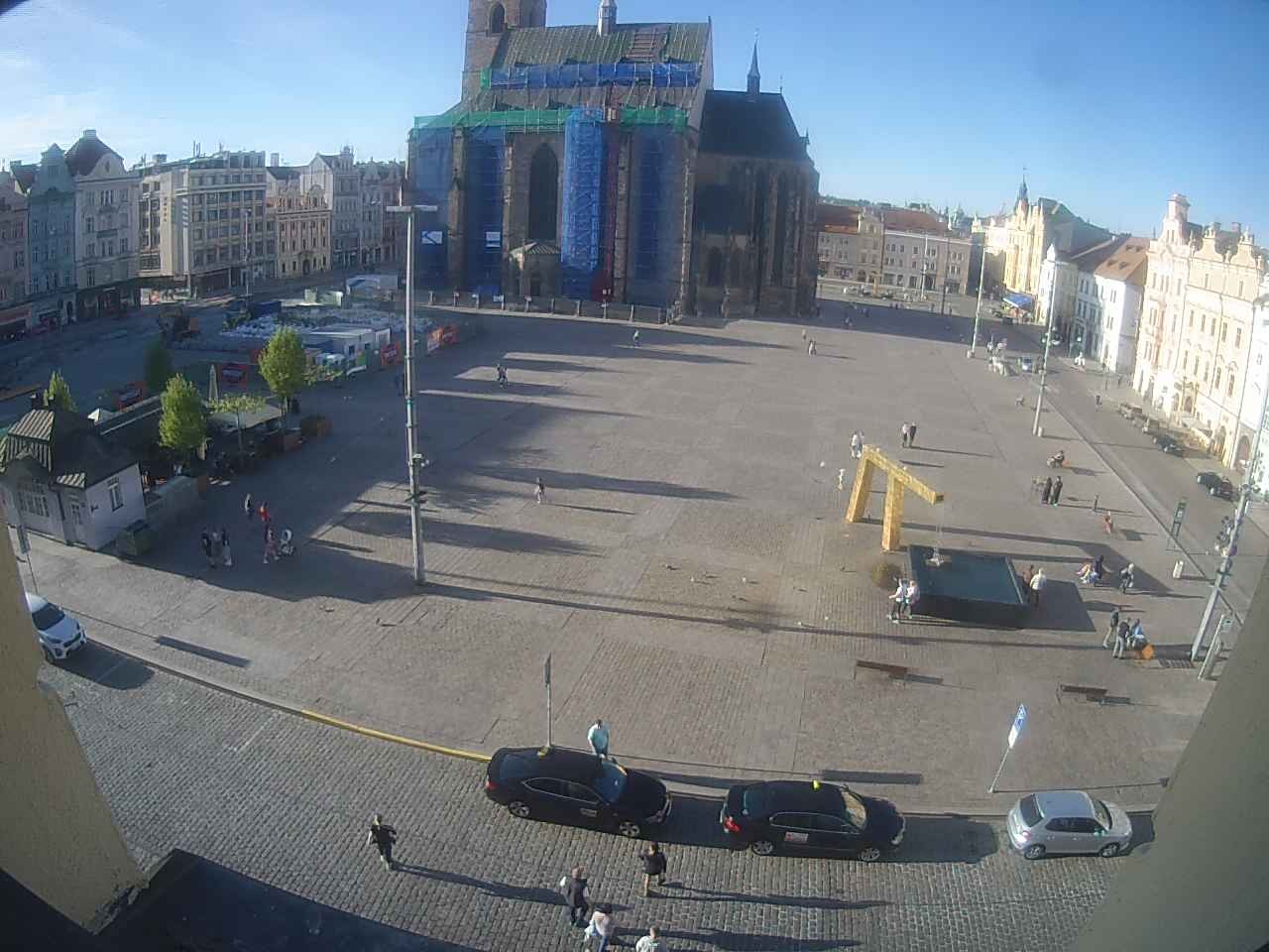 Archiv Foto Webcam Platz der Republik in Pilsen (Plzen)