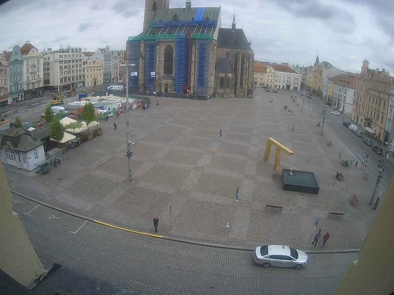 Archiv Foto Webcam Platz der Republik in Pilsen (Plzen)