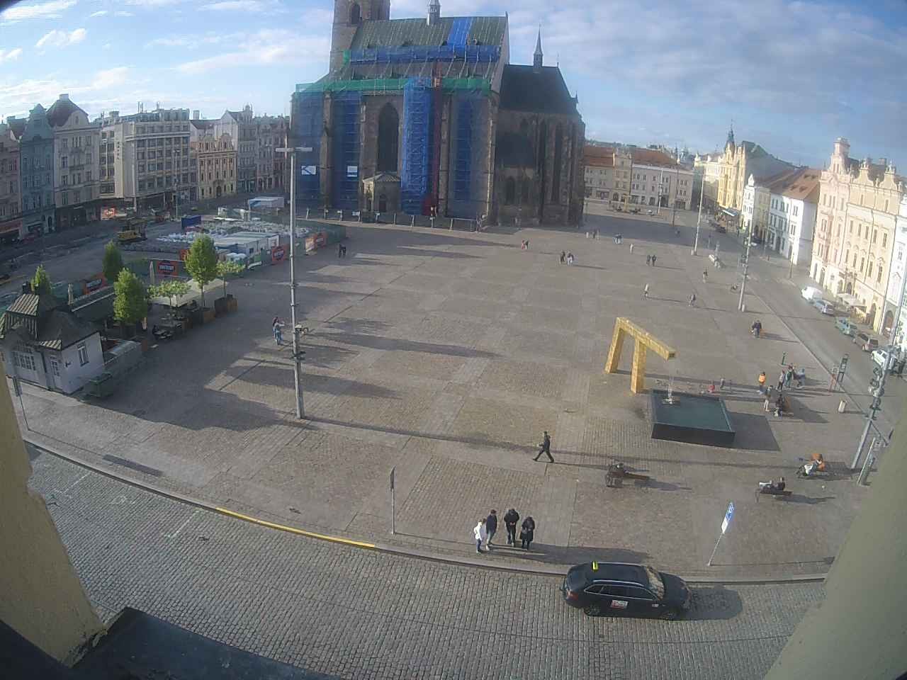 Archiv Foto Webcam Platz der Republik in Pilsen (Plzen)