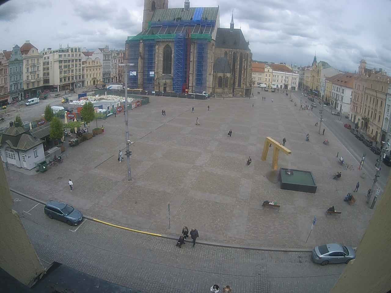 Archiv Foto Webcam Platz der Republik in Pilsen (Plzen)