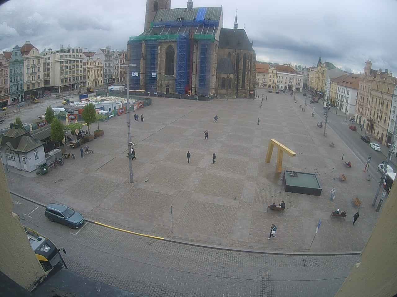 Archiv Foto Webcam Platz der Republik in Pilsen (Plzen)