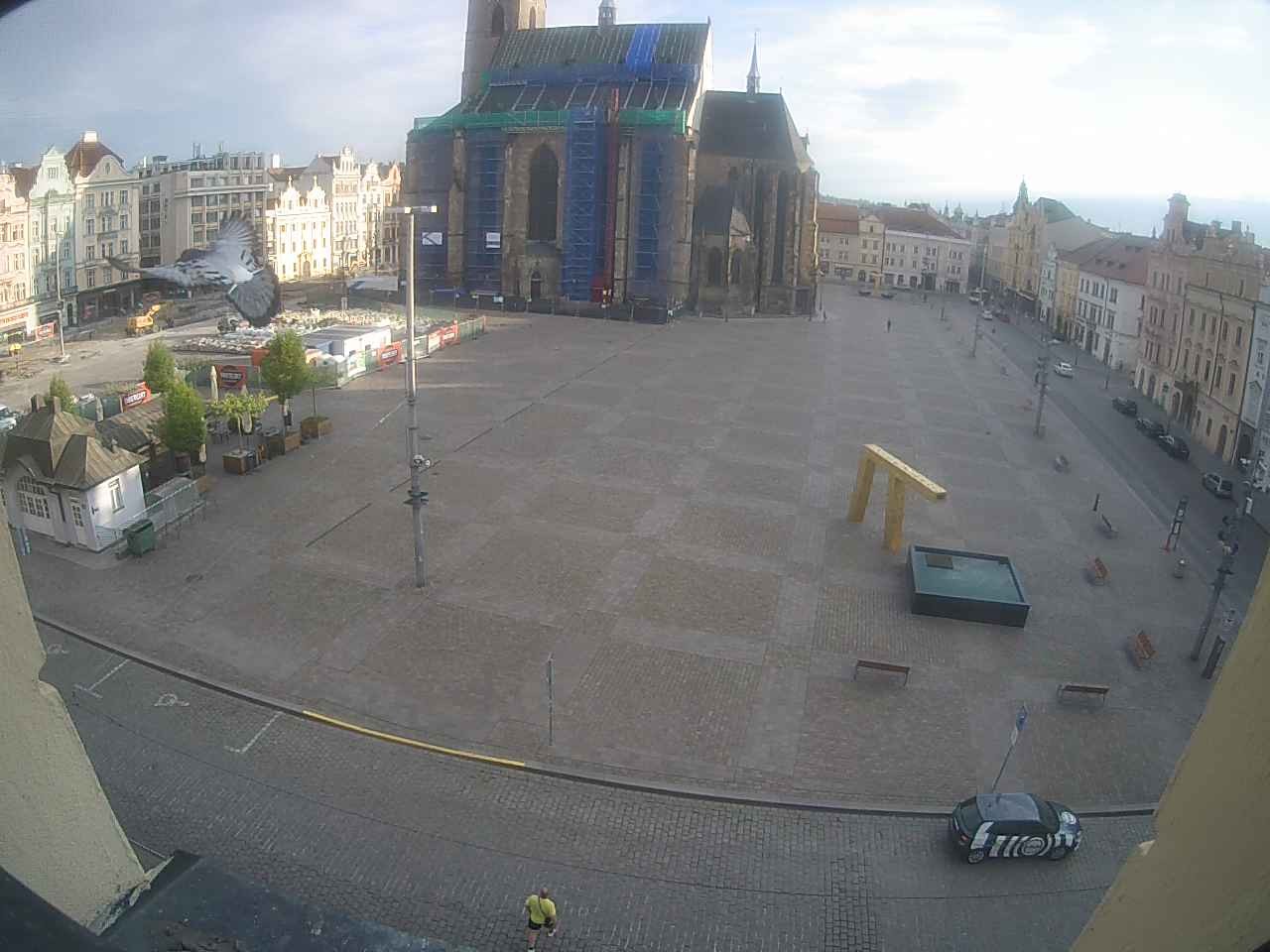 Archived image Webcam Republic Square Pilsen, Czech Republic