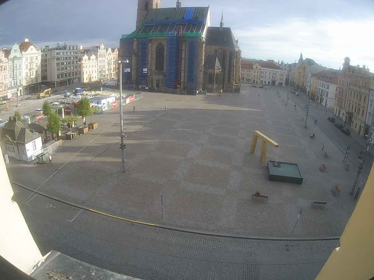 Archived image Webcam Republic Square Pilsen, Czech Republic