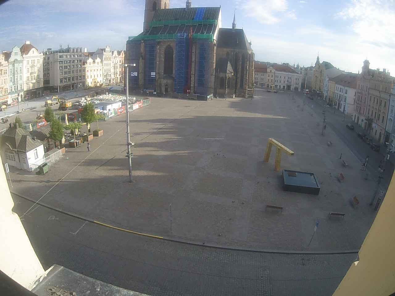 Archived image Webcam Republic Square Pilsen, Czech Republic