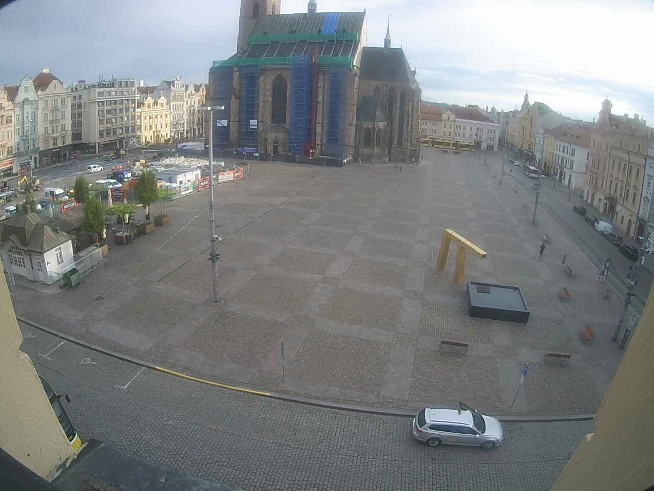 Archived image Webcam Republic Square Pilsen, Czech Republic