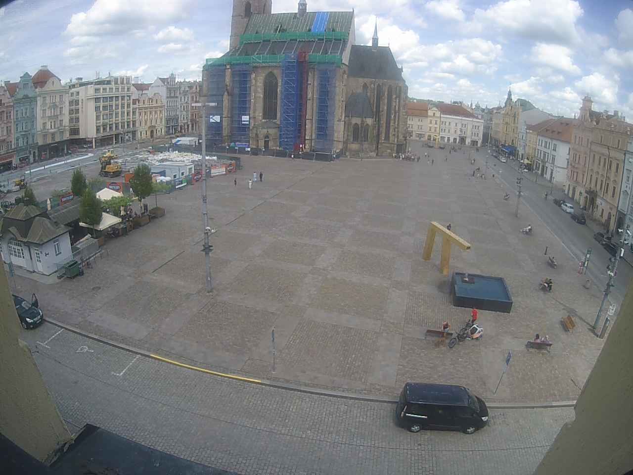 Archiv Foto Webcam Platz der Republik in Pilsen (Plzen)