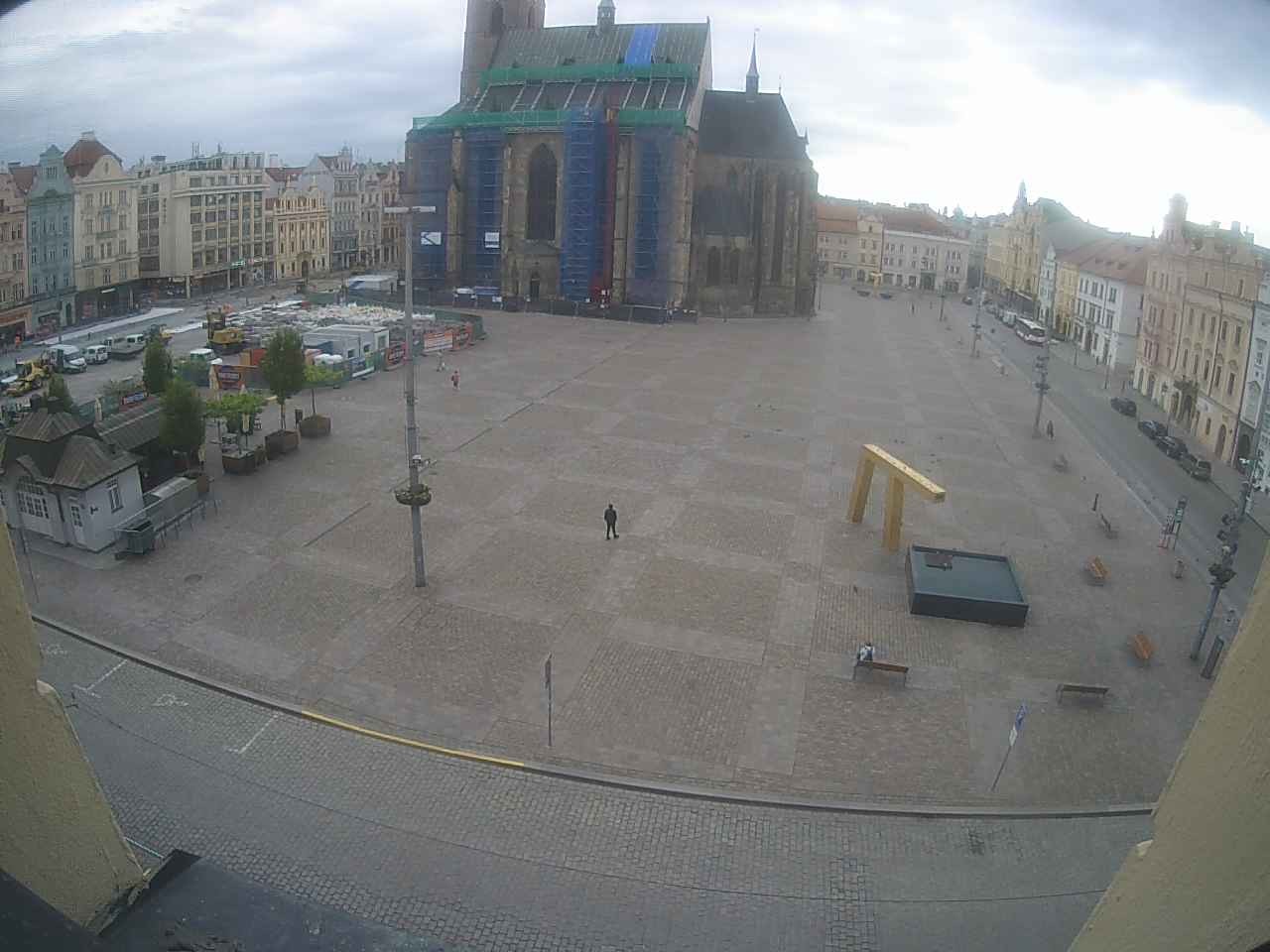 Archiv Foto Webcam Platz der Republik in Pilsen (Plzen)