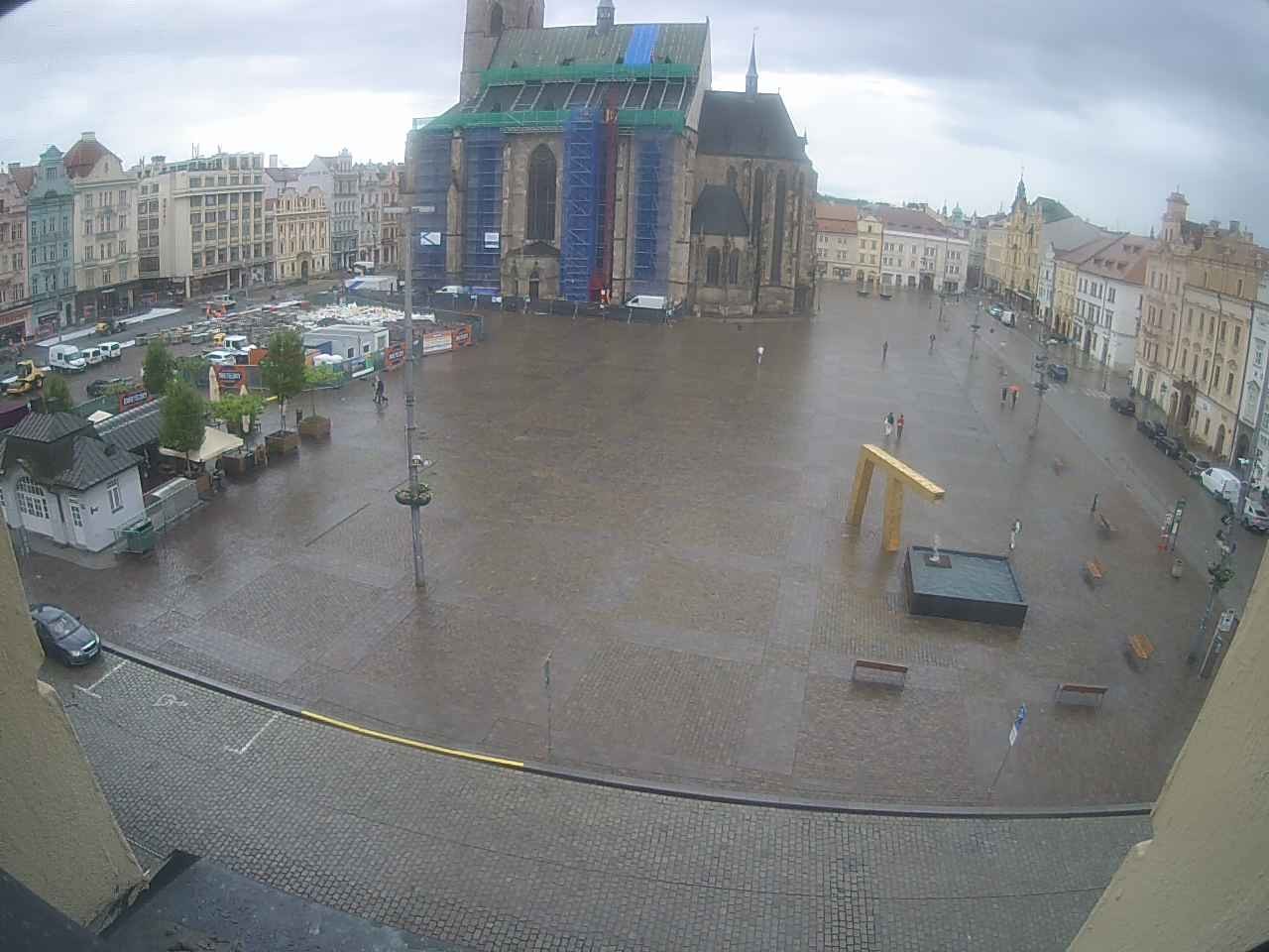 Archiv Foto Webcam Platz der Republik in Pilsen (Plzen)