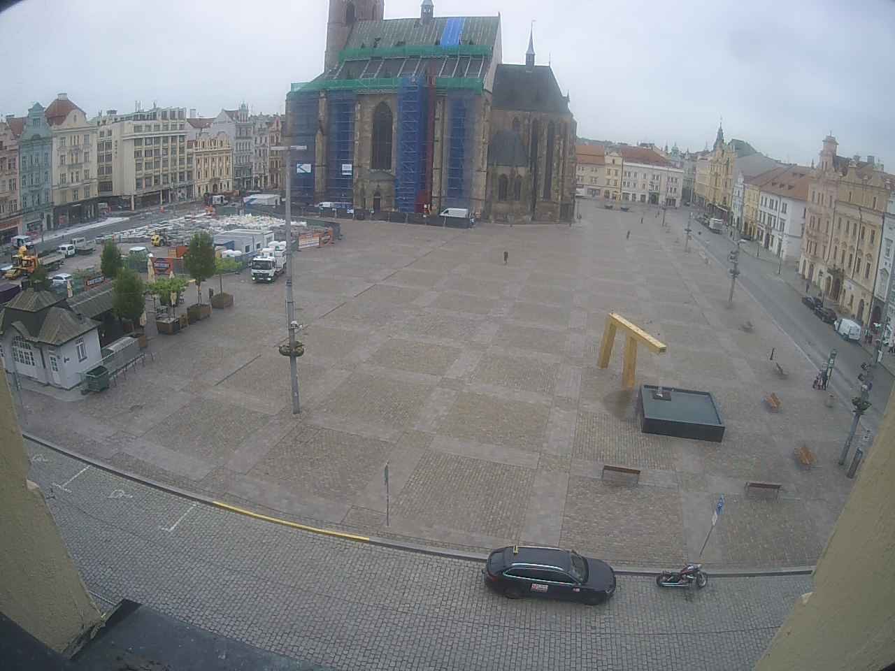 Archived image Webcam Republic Square Pilsen, Czech Republic