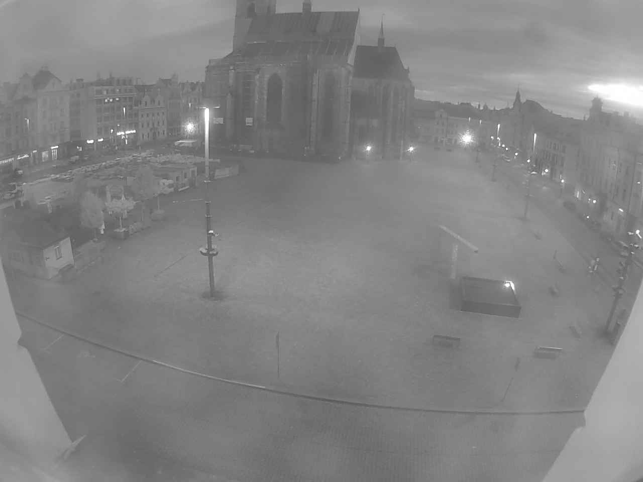 Archived image Webcam Republic Square Pilsen, Czech Republic