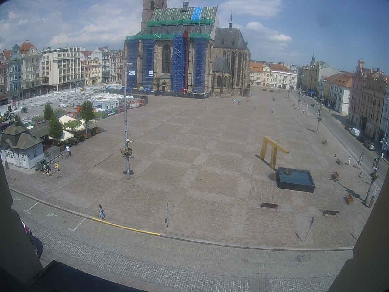 Archiv Foto Webcam Platz der Republik in Pilsen (Plzen)