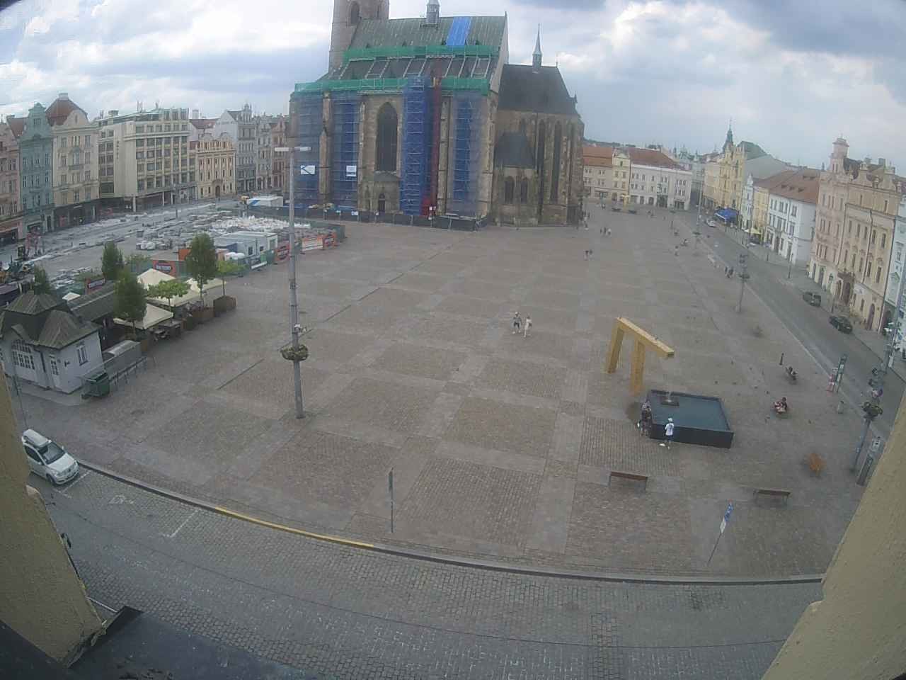 Archiv Foto Webcam Platz der Republik in Pilsen (Plzen)