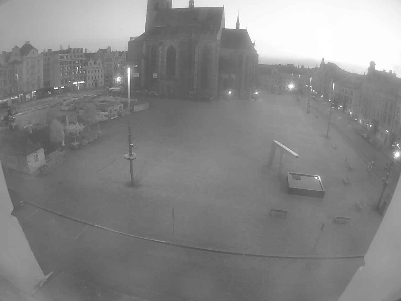 Archived image Webcam Republic Square Pilsen, Czech Republic