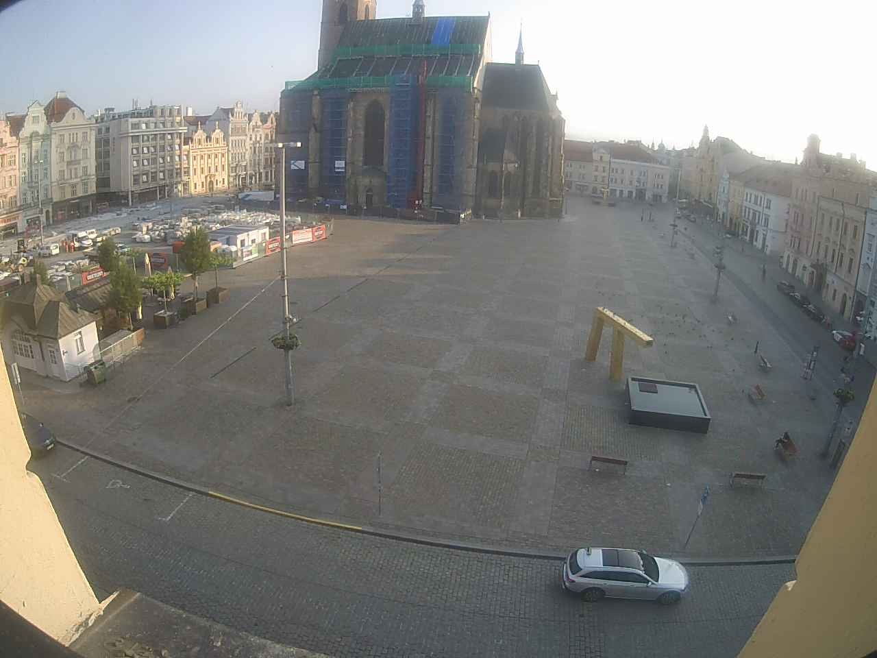 Archived image Webcam Republic Square Pilsen, Czech Republic