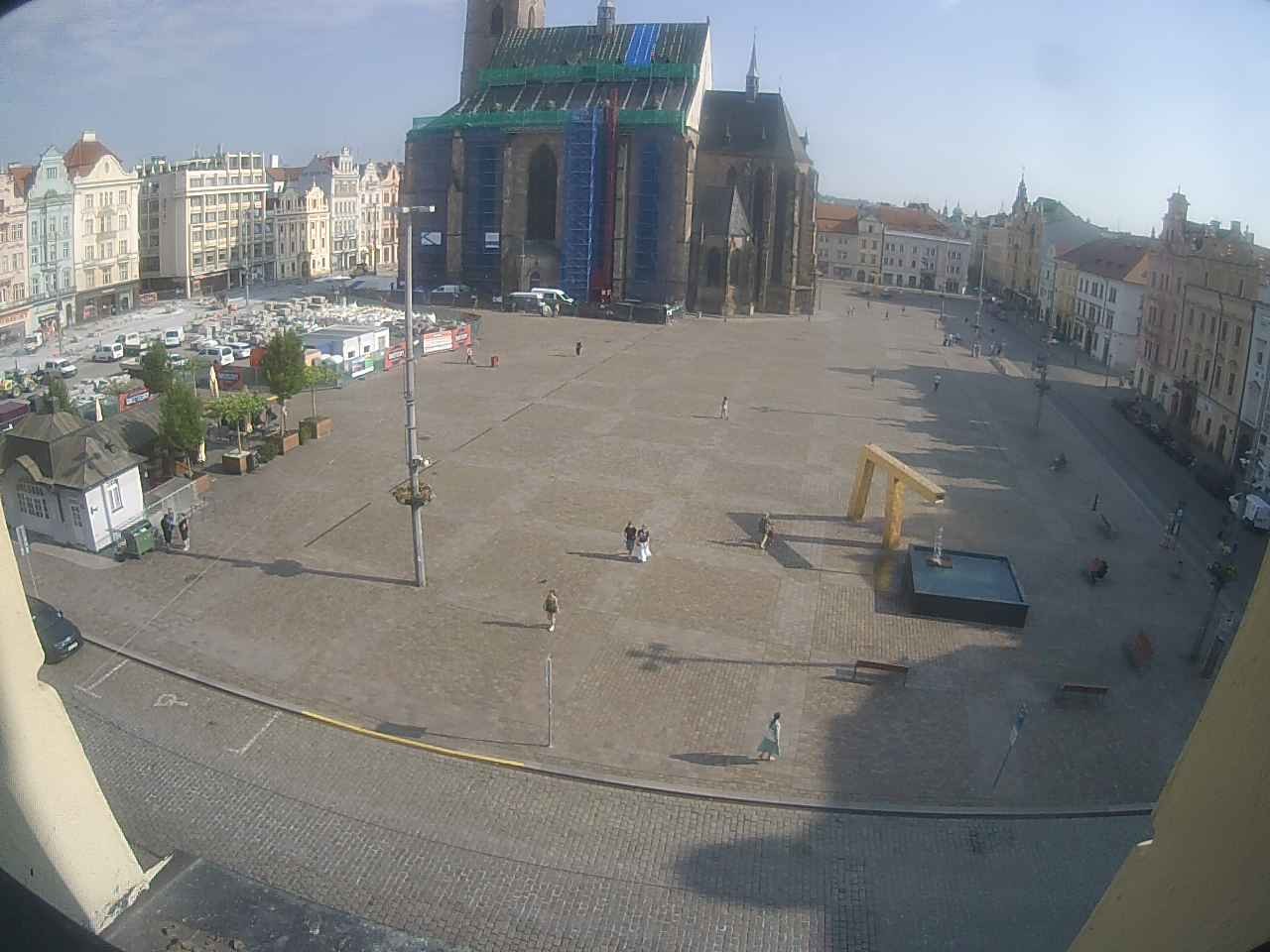 Archived image Webcam Republic Square Pilsen, Czech Republic