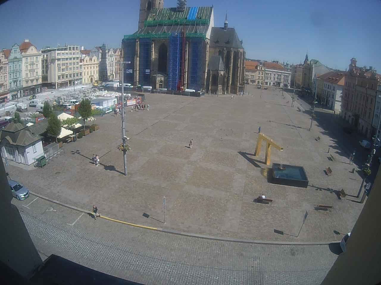 Archiv Foto Webcam Platz der Republik in Pilsen (Plzen)