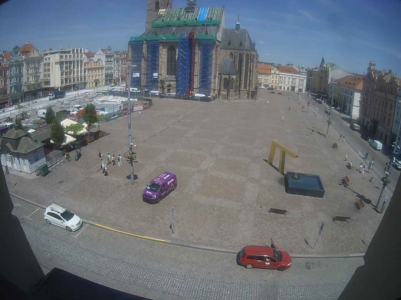 Archiv Foto Webcam Platz der Republik in Pilsen (Plzen)