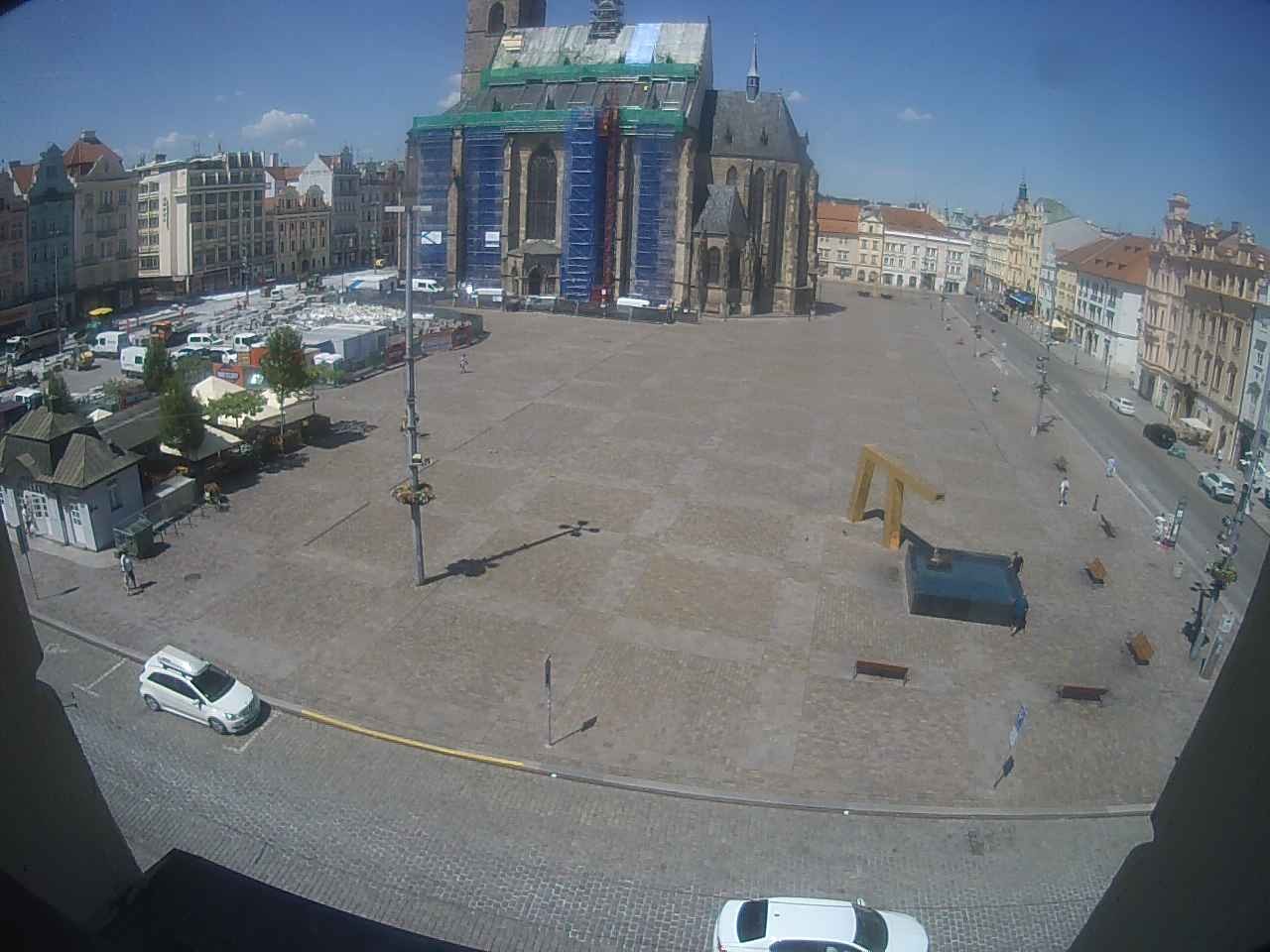 Archiv Foto Webcam Platz der Republik in Pilsen (Plzen)