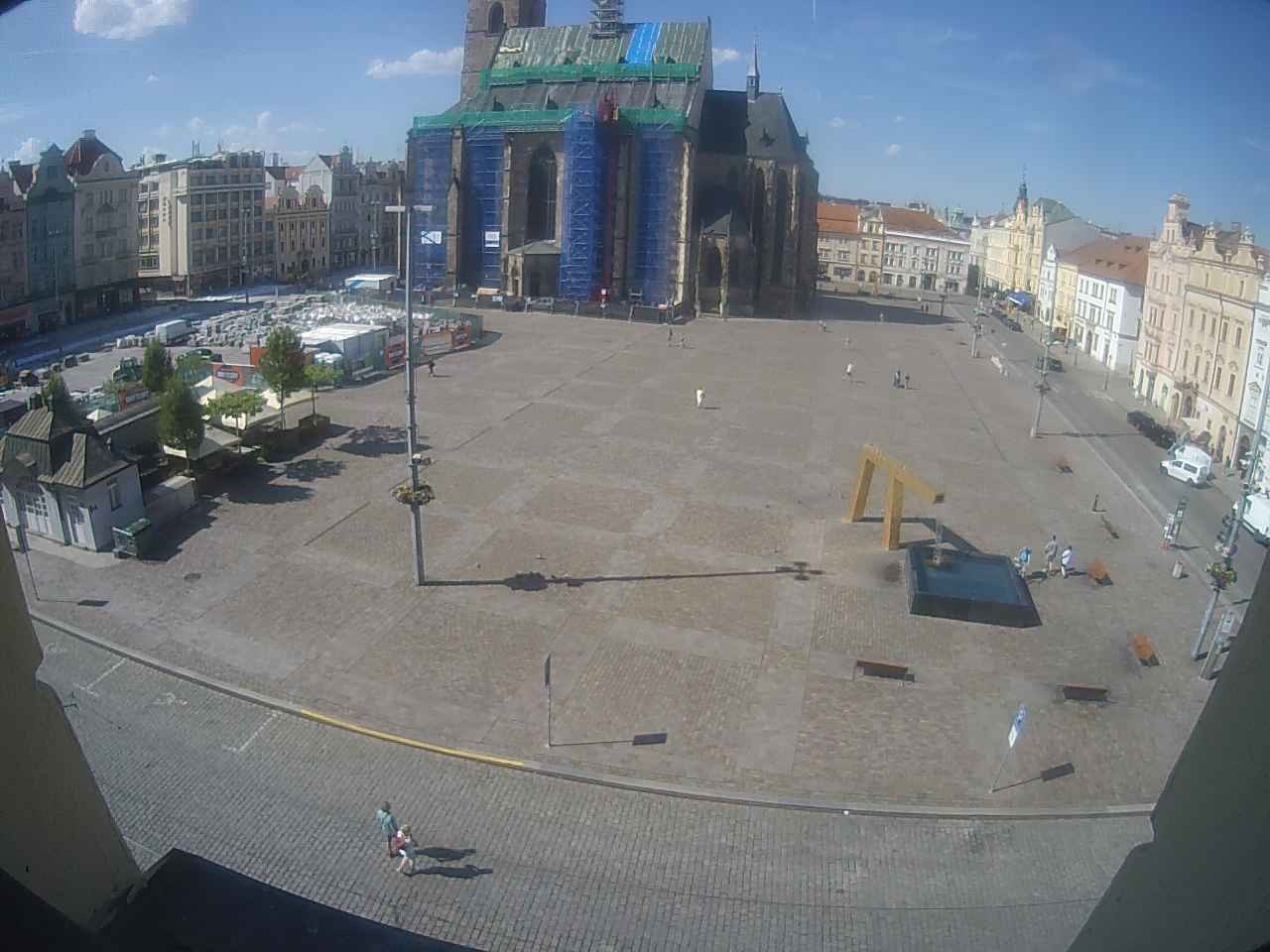 Archiv Foto Webcam Platz der Republik in Pilsen (Plzen)