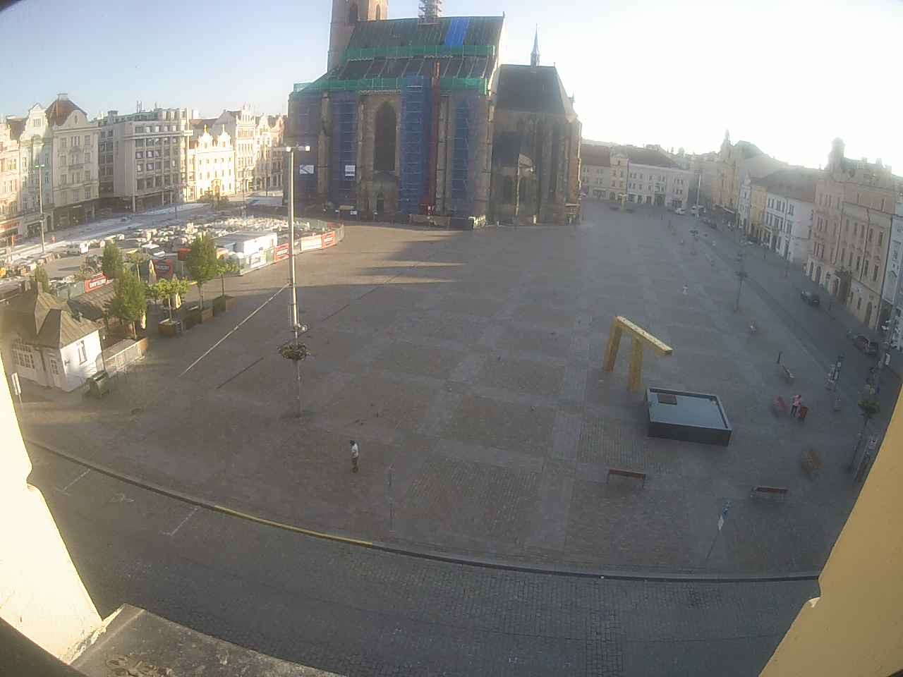 Archived image Webcam Republic Square Pilsen, Czech Republic