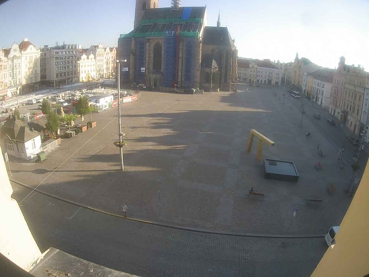 Archived image Webcam Republic Square Pilsen, Czech Republic