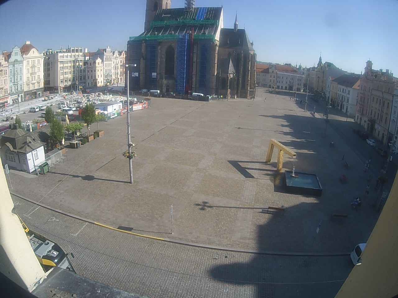 Archived image Webcam Republic Square Pilsen, Czech Republic