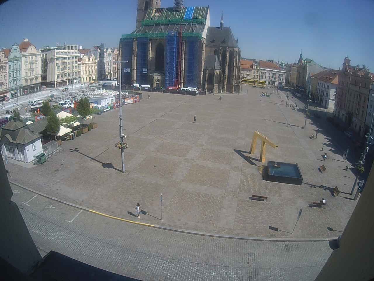 Archiv Foto Webcam Platz der Republik in Pilsen (Plzen)