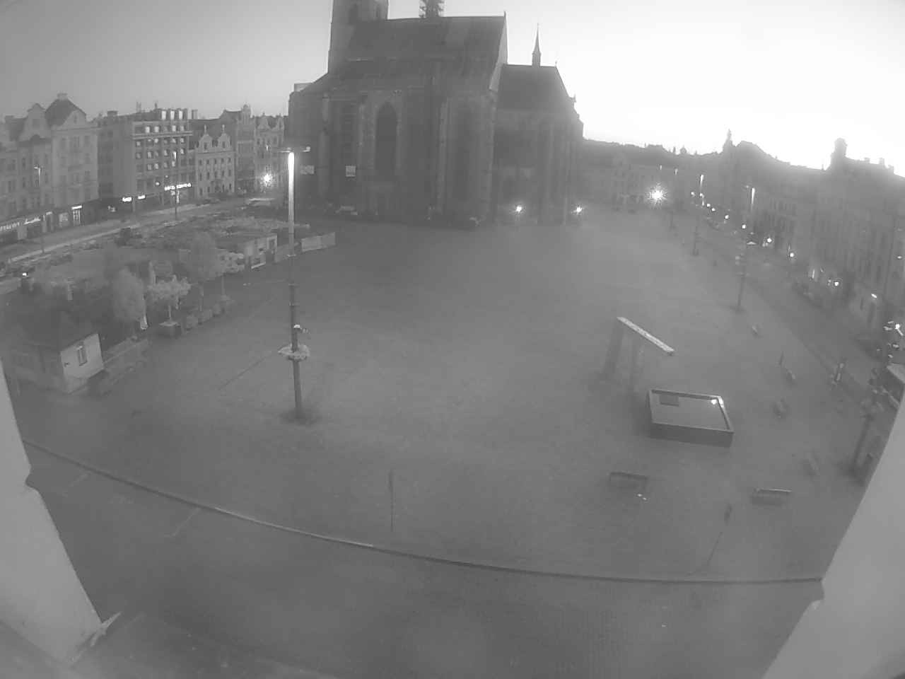 Archived image Webcam Republic Square Pilsen, Czech Republic