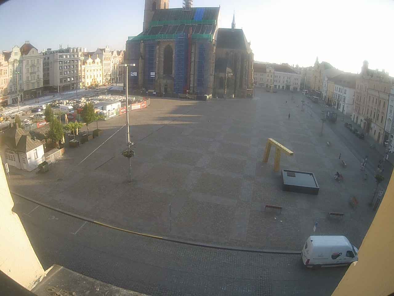 Archived image Webcam Republic Square Pilsen, Czech Republic