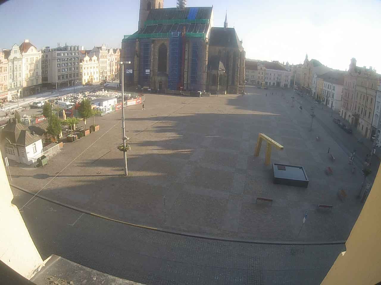 Archived image Webcam Republic Square Pilsen, Czech Republic