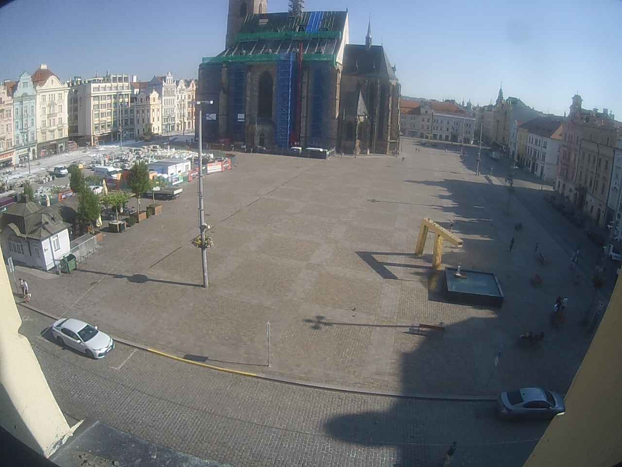 Archived image Webcam Republic Square Pilsen, Czech Republic