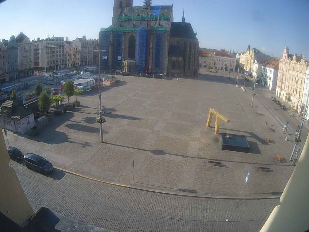 Archiv Foto Webcam Platz der Republik in Pilsen (Plzen)