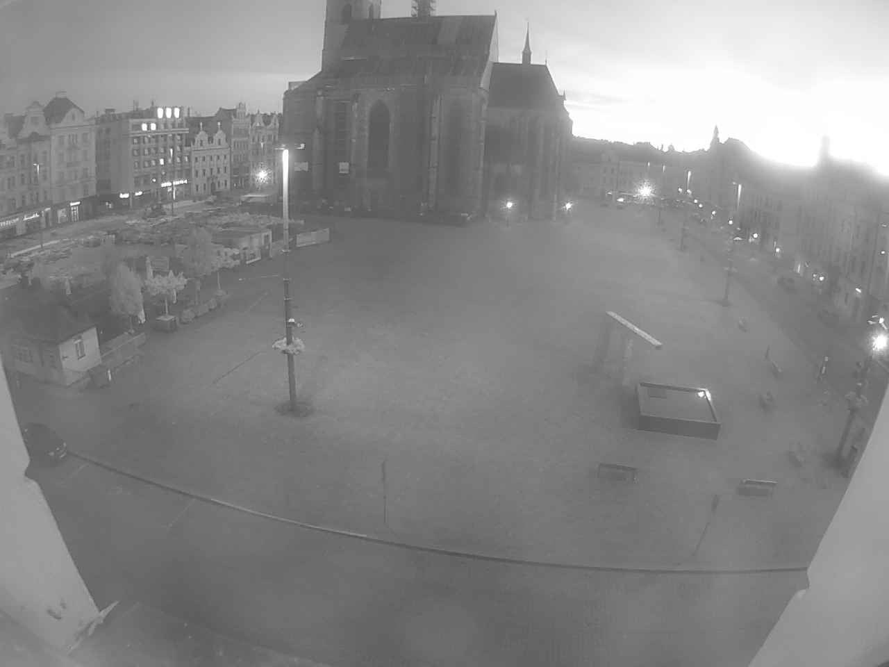 Archived image Webcam Republic Square Pilsen, Czech Republic