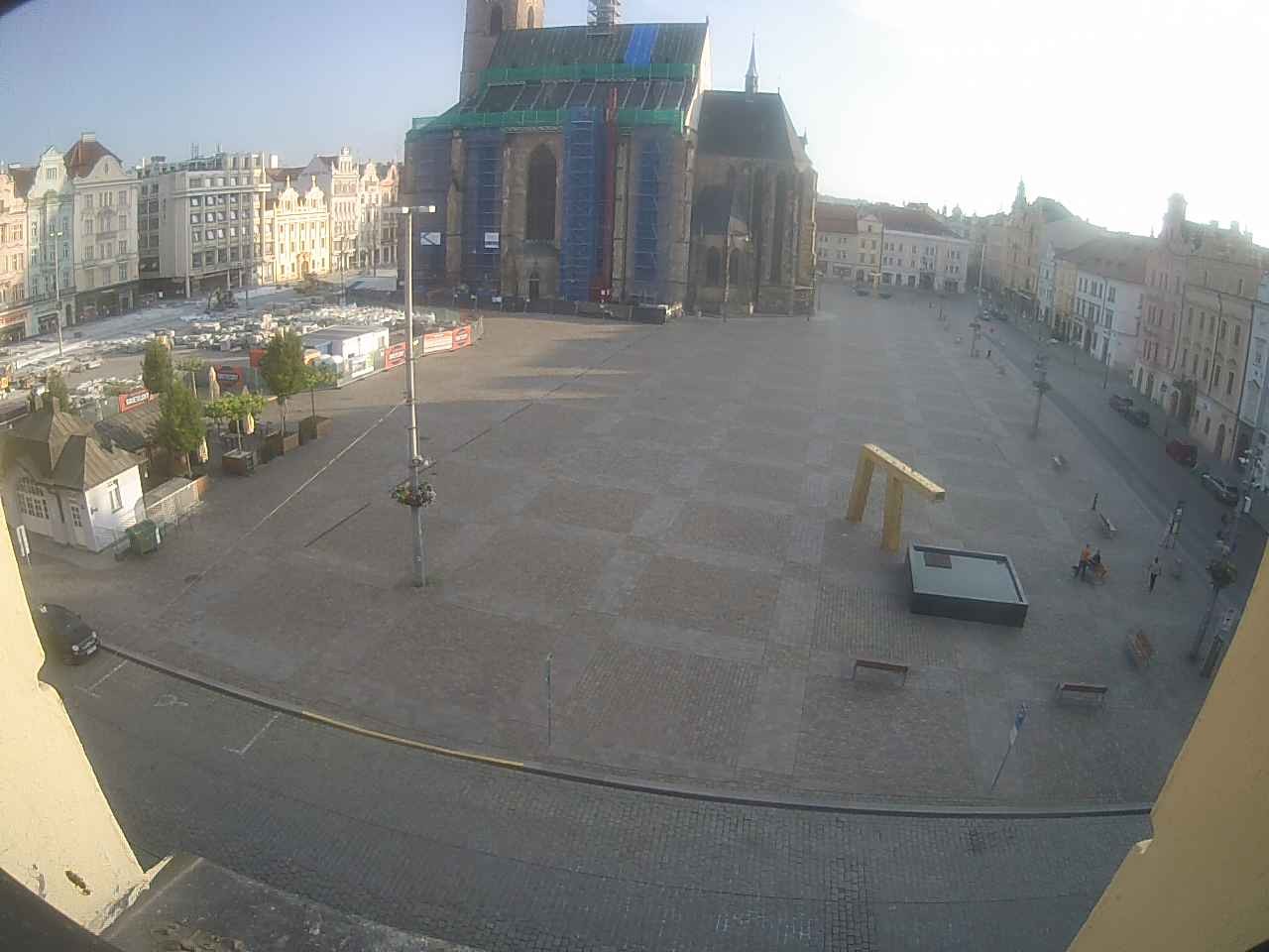 Archived image Webcam Republic Square Pilsen, Czech Republic
