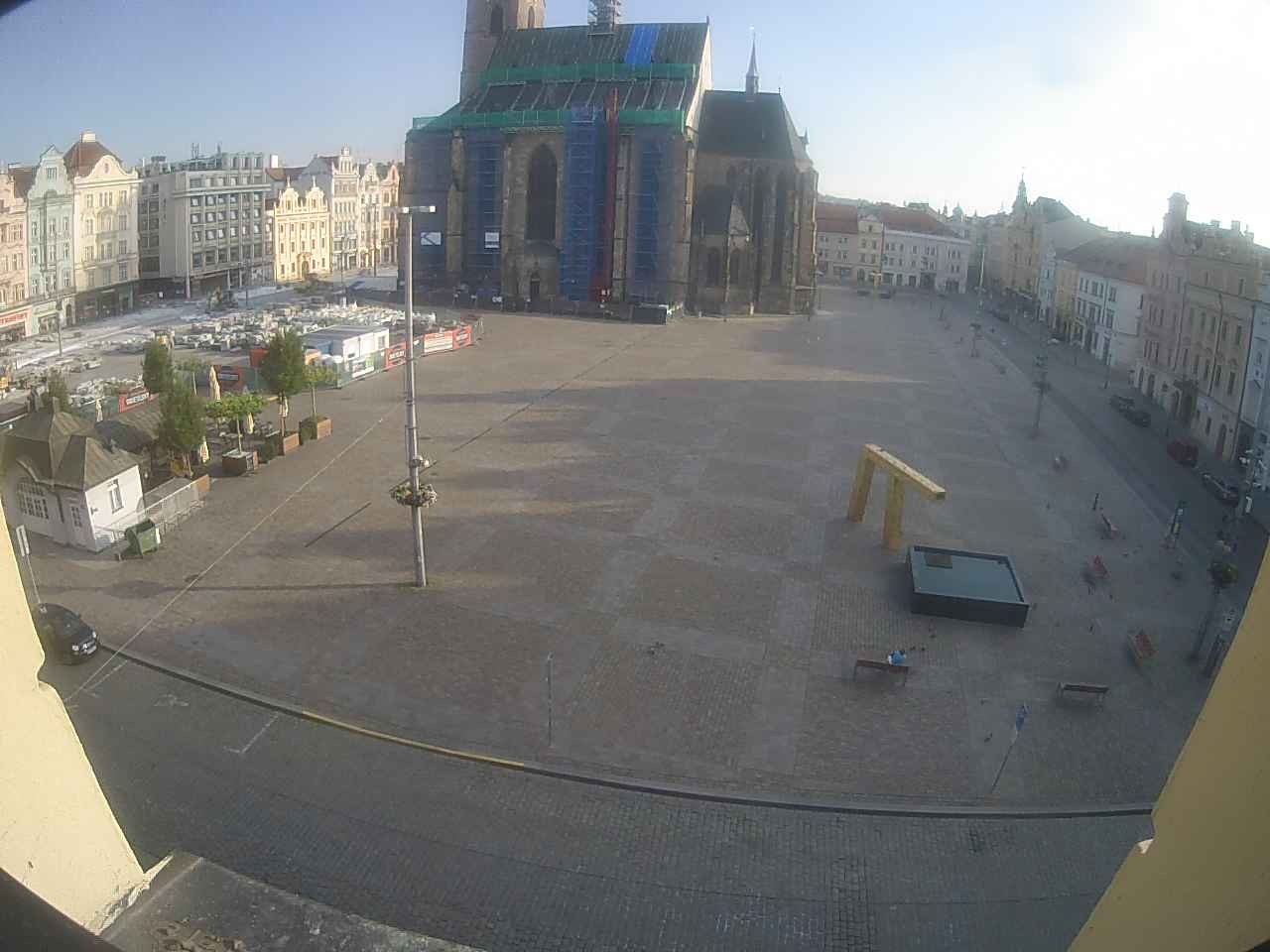 Archived image Webcam Republic Square Pilsen, Czech Republic