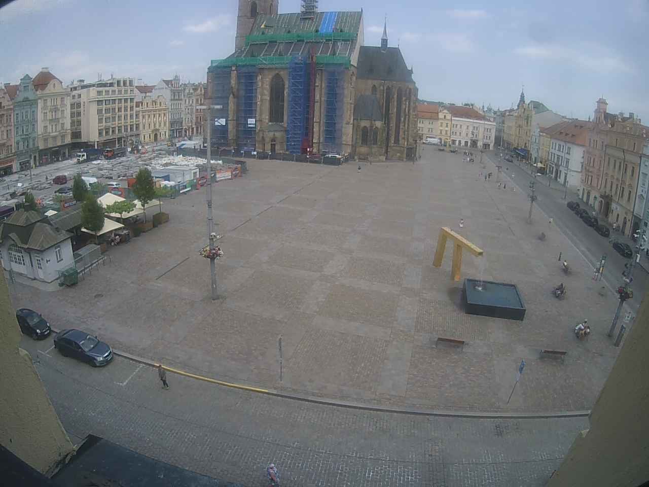 Archiv Foto Webcam Platz der Republik in Pilsen (Plzen)