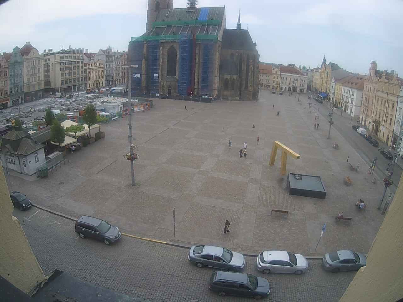 Archiv Foto Webcam Platz der Republik in Pilsen (Plzen)