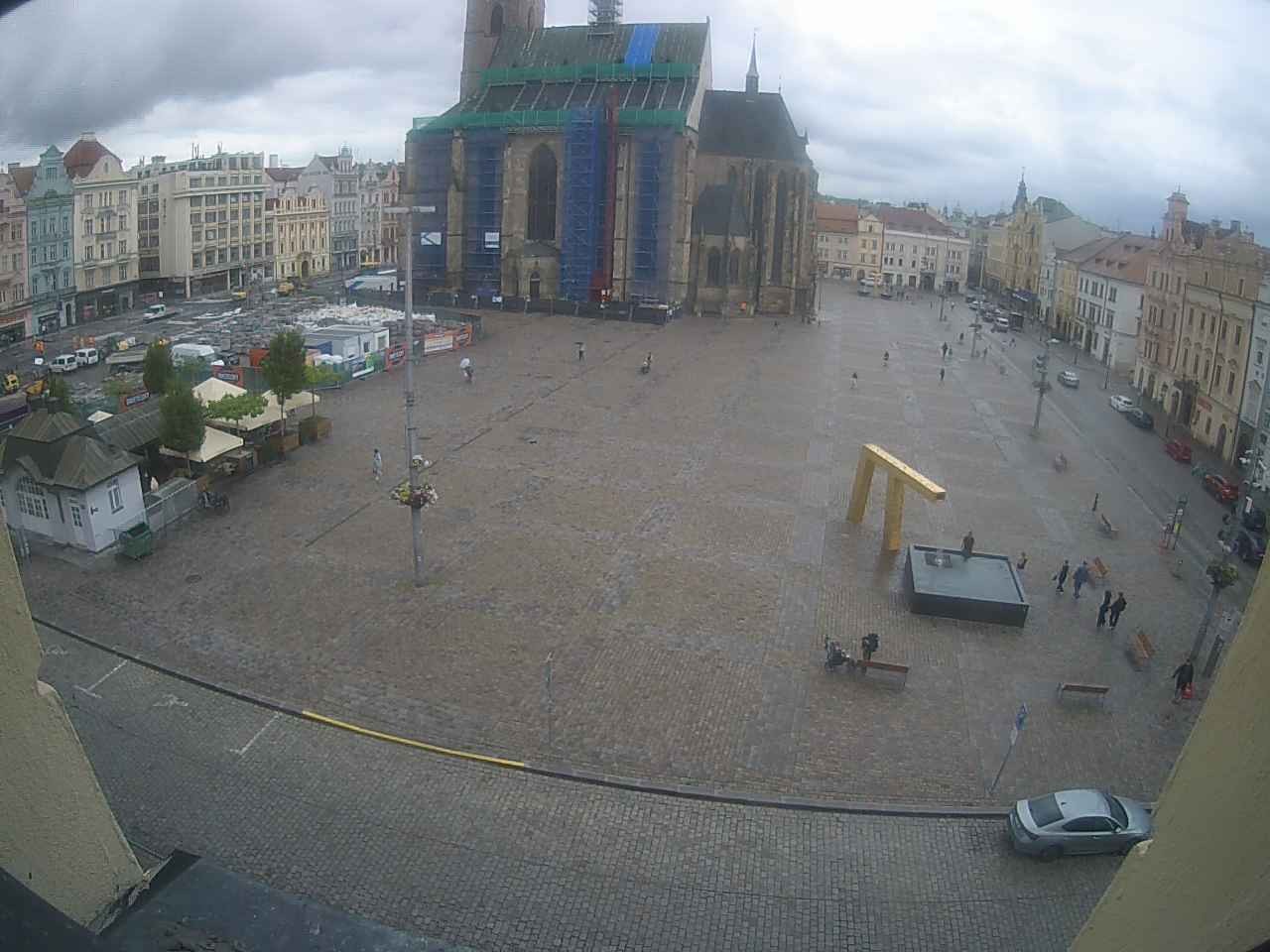 Archived image Webcam Republic Square Pilsen, Czech Republic