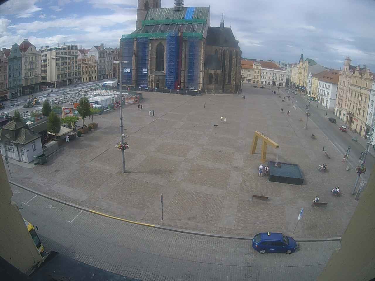 Archiv Foto Webcam Platz der Republik in Pilsen (Plzen)