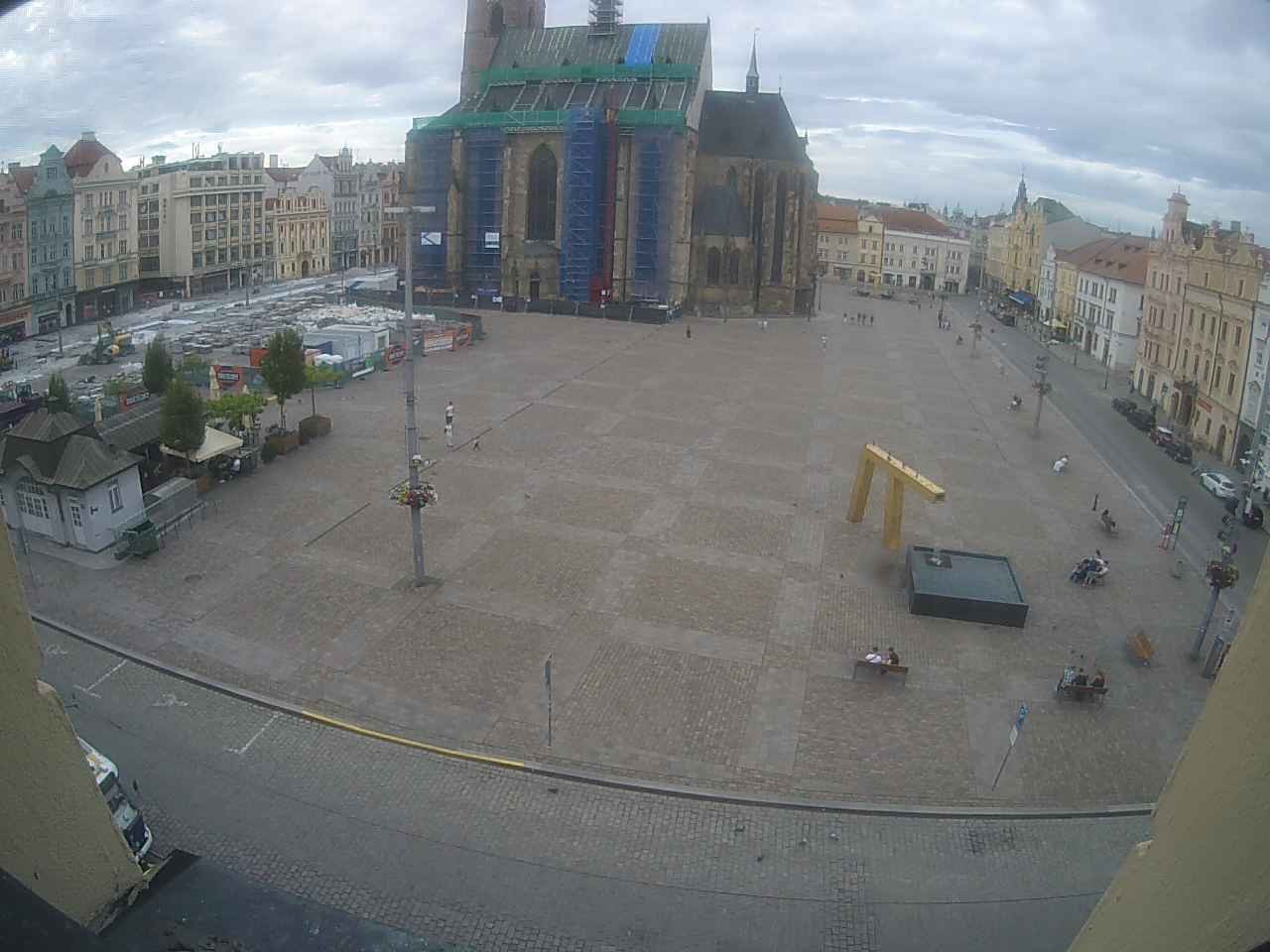 Archiv Foto Webcam Platz der Republik in Pilsen (Plzen)
