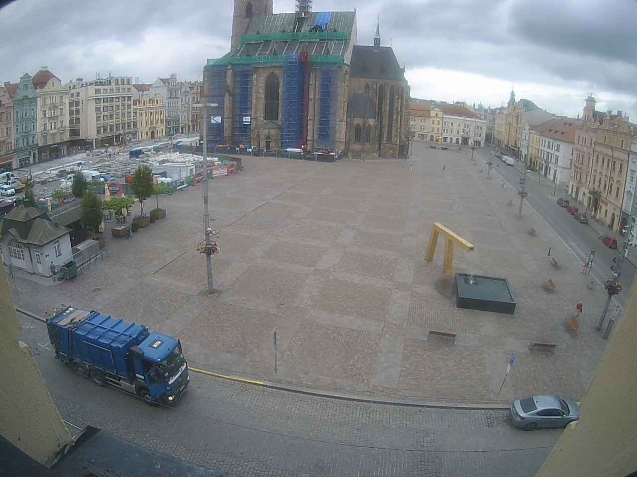 Archived image Webcam Republic Square Pilsen, Czech Republic