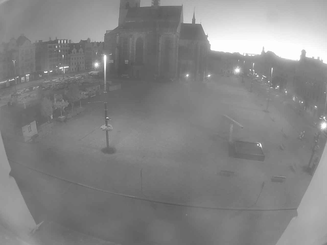 Archived image Webcam Republic Square Pilsen, Czech Republic