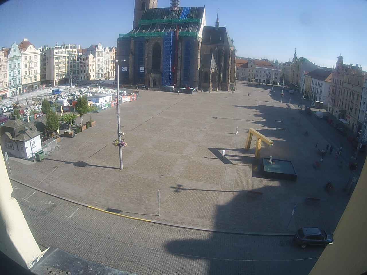 Archived image Webcam Republic Square Pilsen, Czech Republic