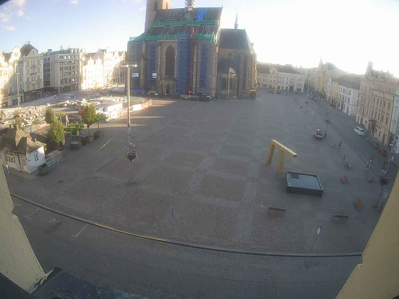Archived image Webcam Republic Square Pilsen, Czech Republic