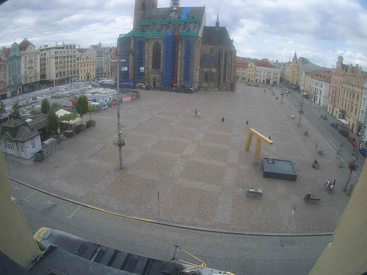 Archived image Webcam Republic Square Pilsen, Czech Republic