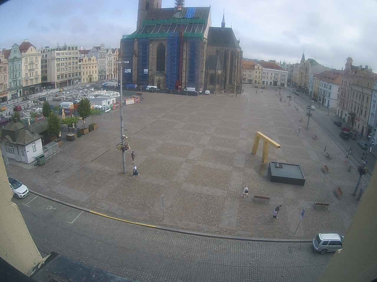 Archived image Webcam Republic Square Pilsen, Czech Republic